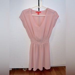 Pink flowy dress